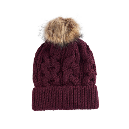 Penshaw Beanie Hat Bordeaux