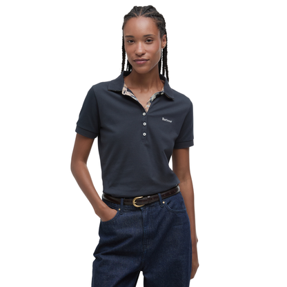 Portsdown Polo Shirt Navy/Hessian
