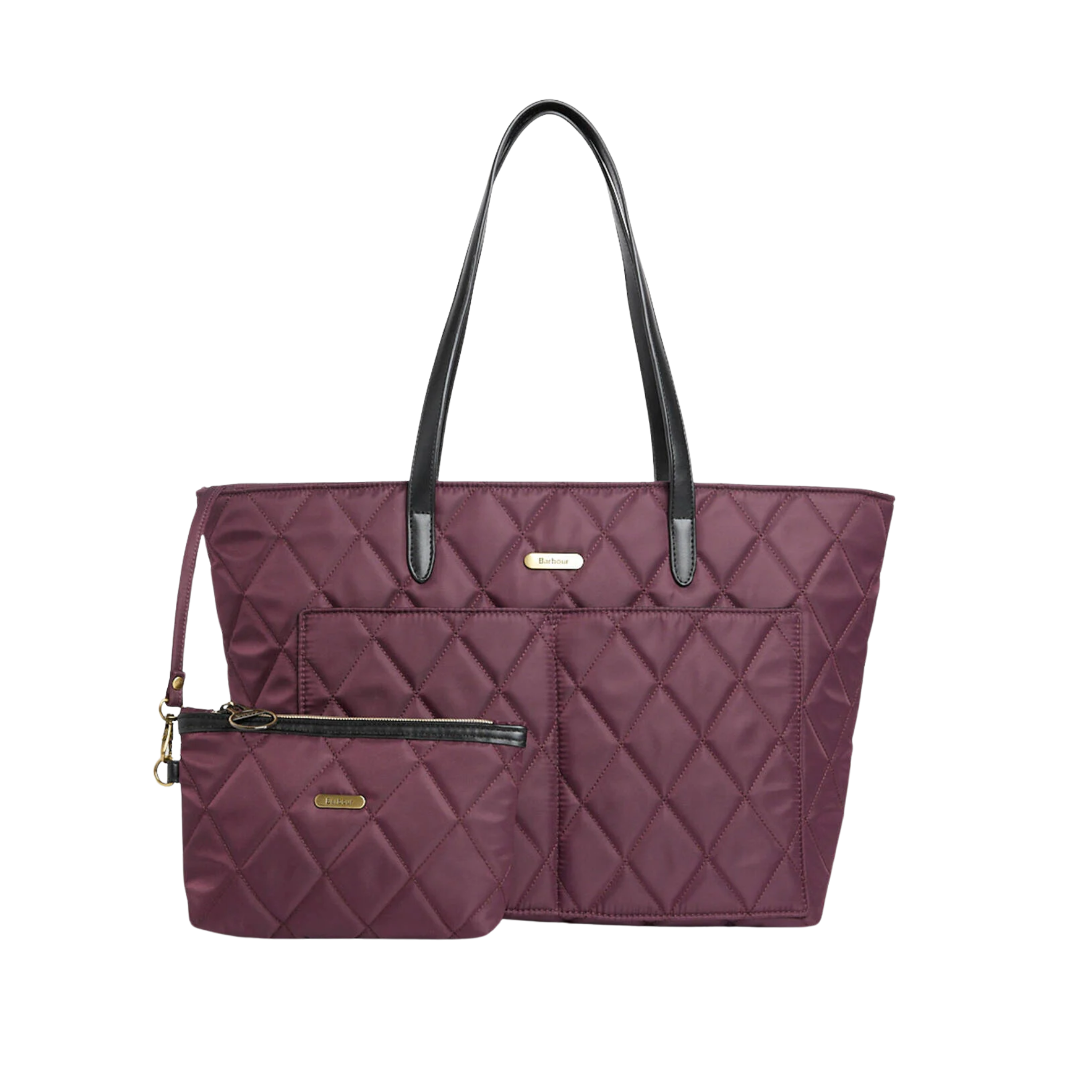 Barbour Quilted Tote Bag Fig