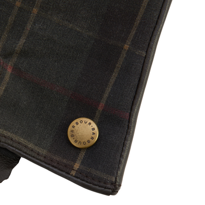 Barbour Scarlet Tartan Gloves Classic Brown