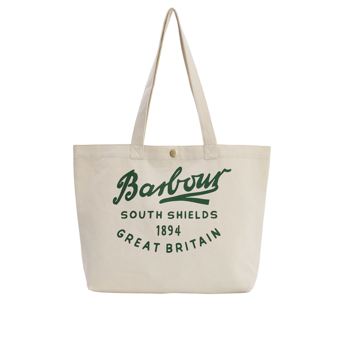 Barbour Script Tote Bag Natural