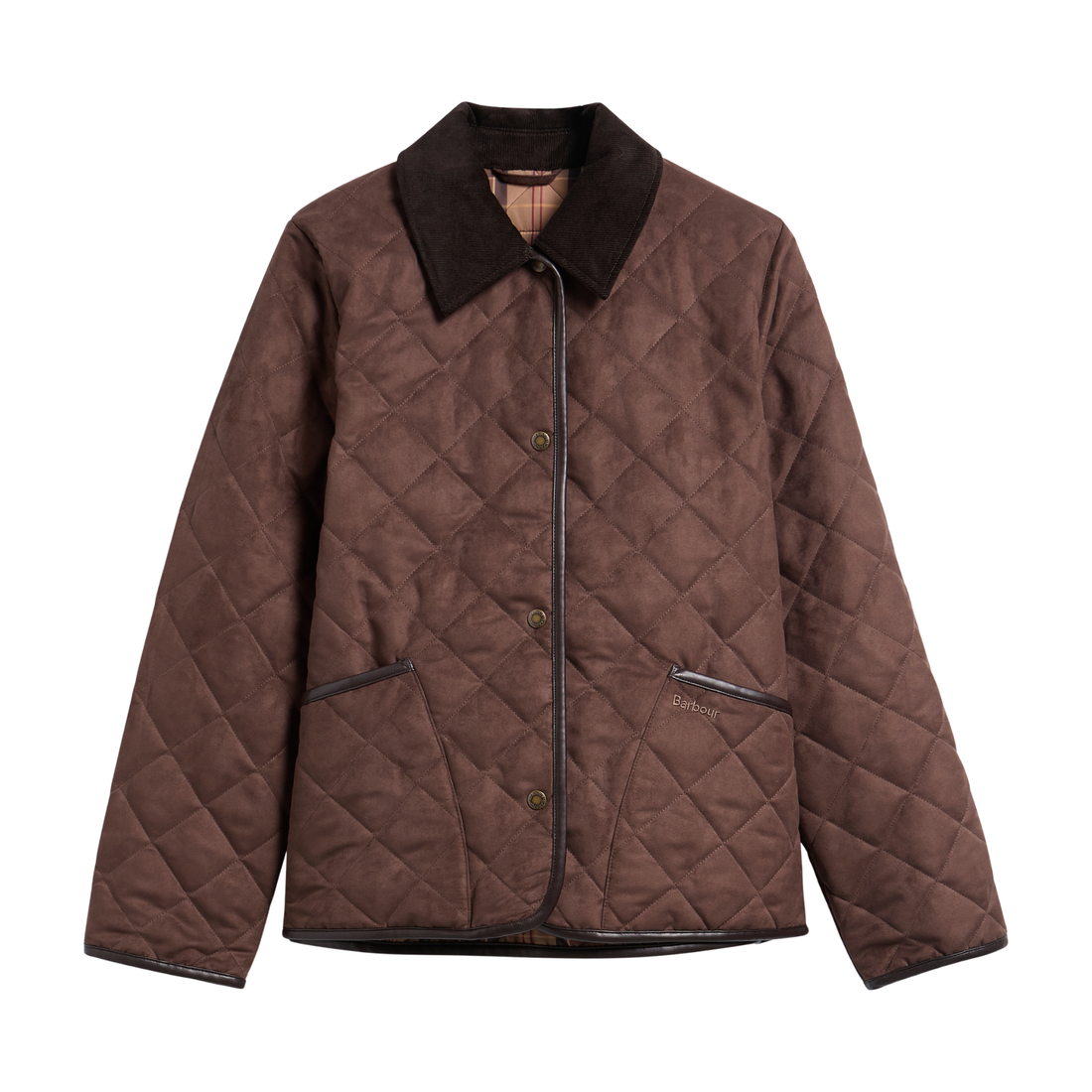 Sonya Quilted Jacket Dark Brown/Muted