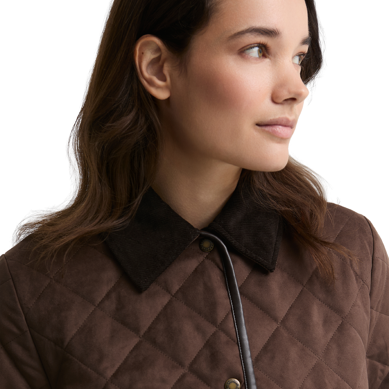 Sonya Quilted Jacket Dark Brown/Muted