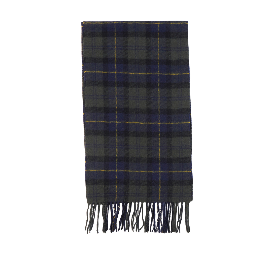 Barbour Tartan Lambswool Scarf Olive Night