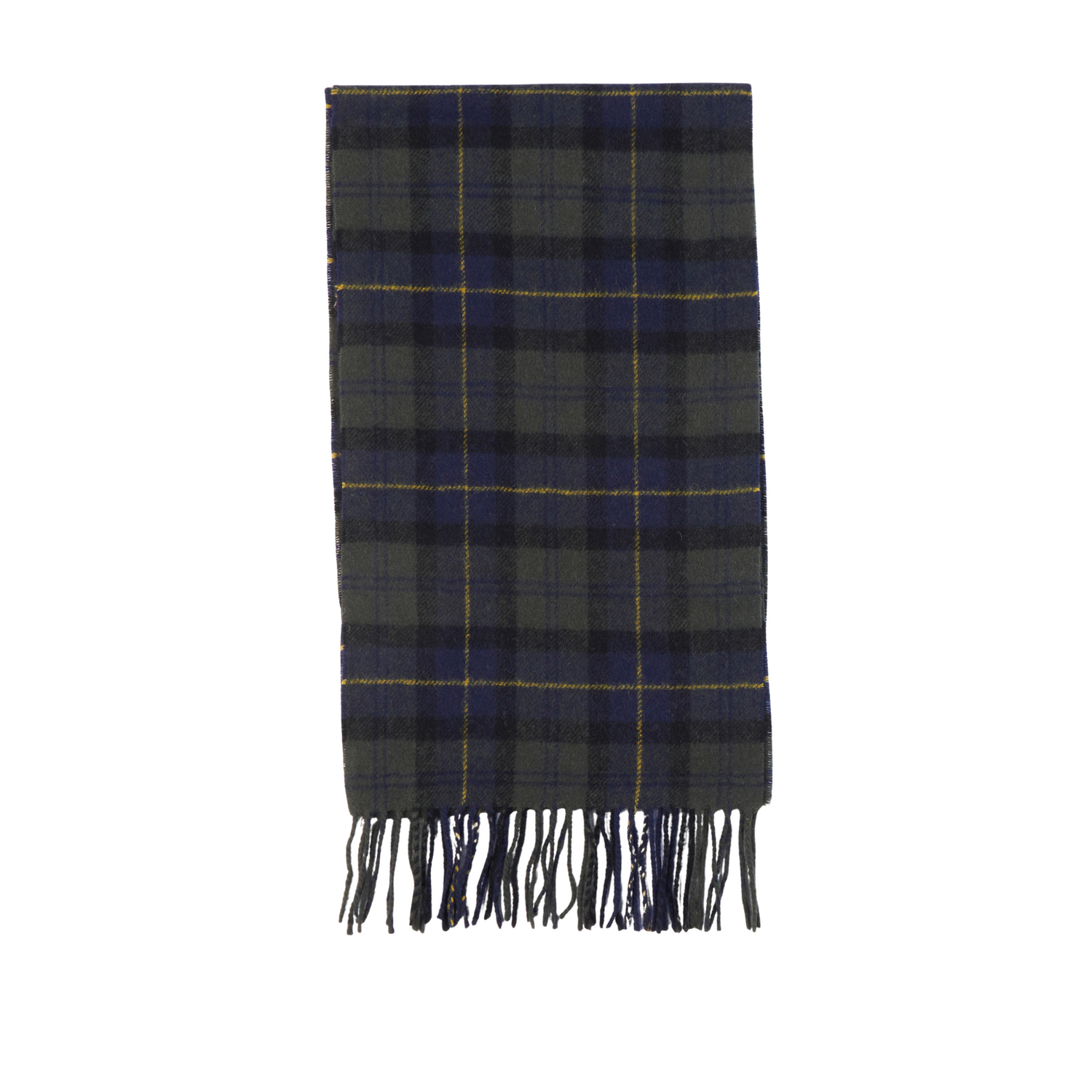Barbour Tartan Lambswool Scarf Olive Night