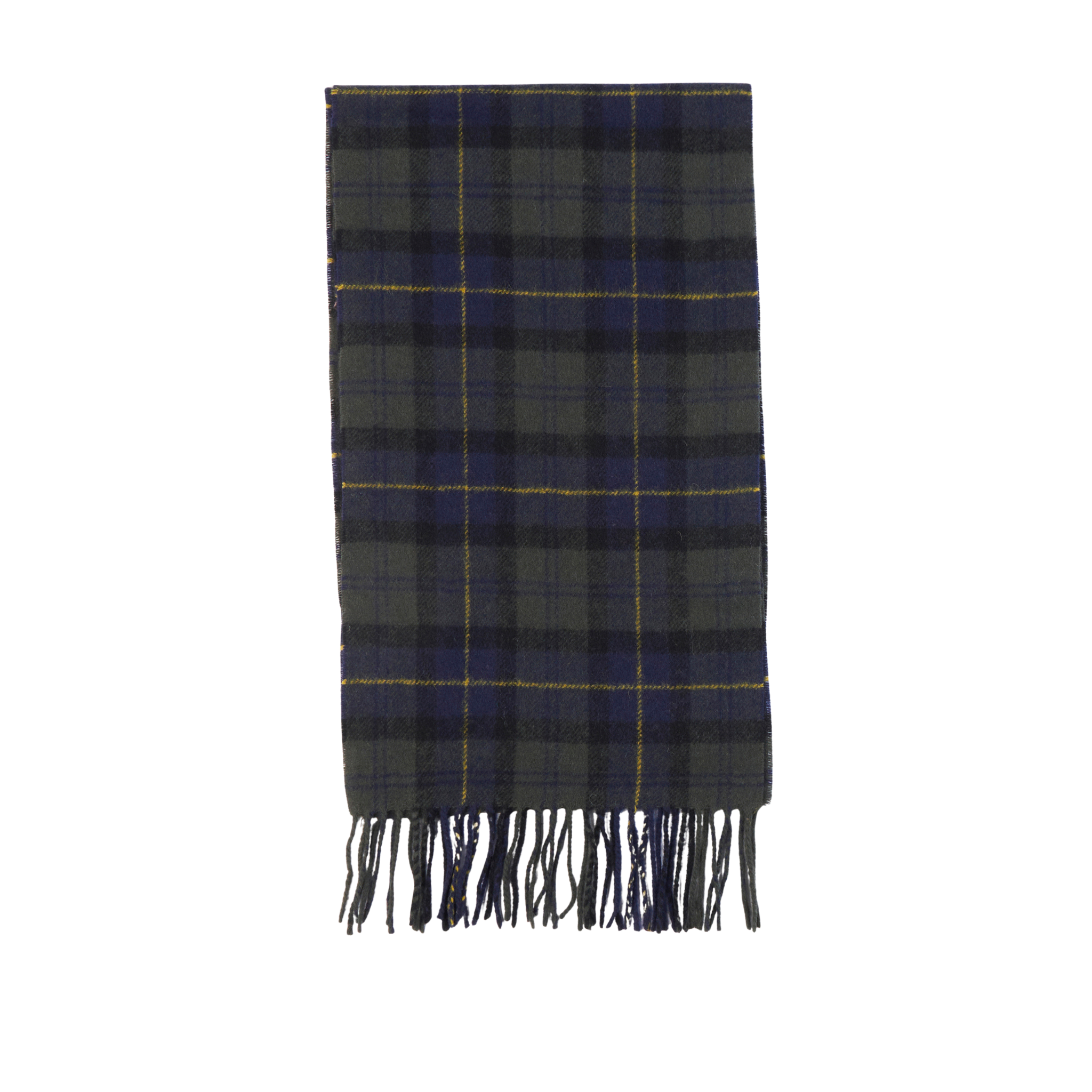 Barbour Tartan Lambswool Scarf Olive Night