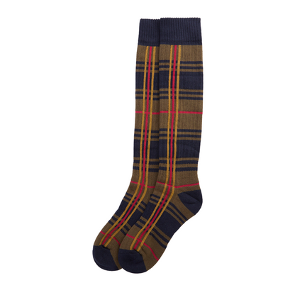 Barbour Wellington Classic Tartan Knee Length Sock