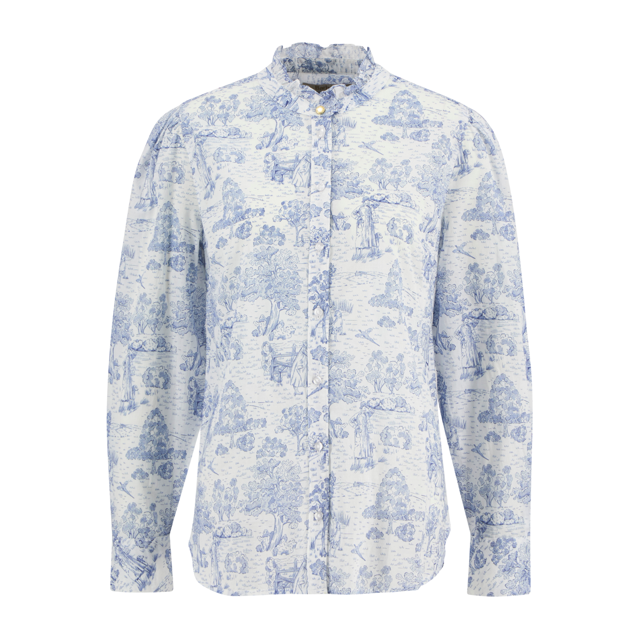 Wisteria Shirt Ink Blue Print