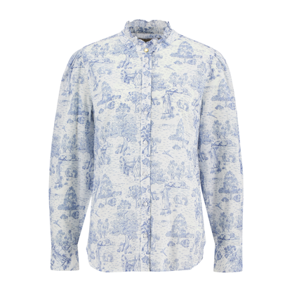 Wisteria Shirt Ink Blue Print