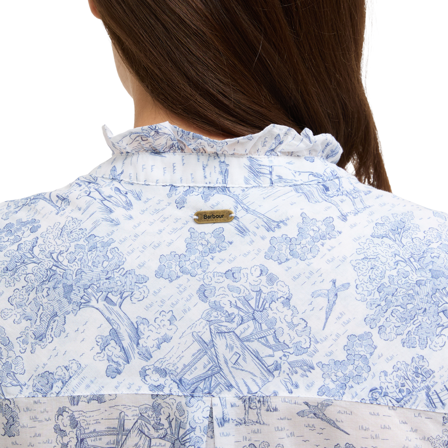 Wisteria Shirt Ink Blue Print