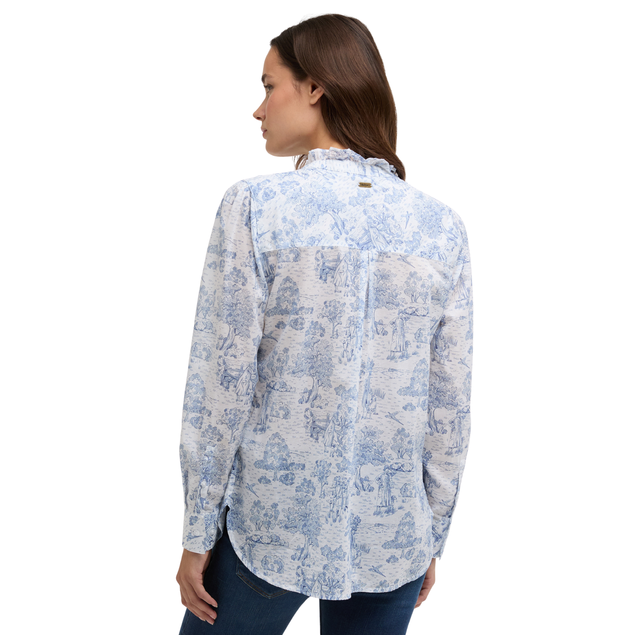 Wisteria Shirt Ink Blue Print