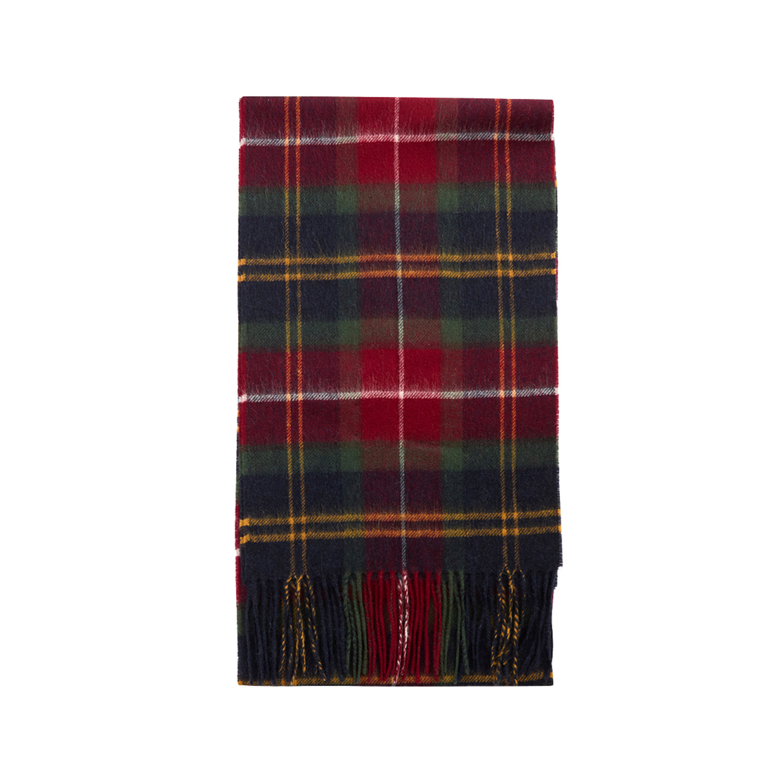Barbour Wool Cashmere Winterberry Tartan Scarf