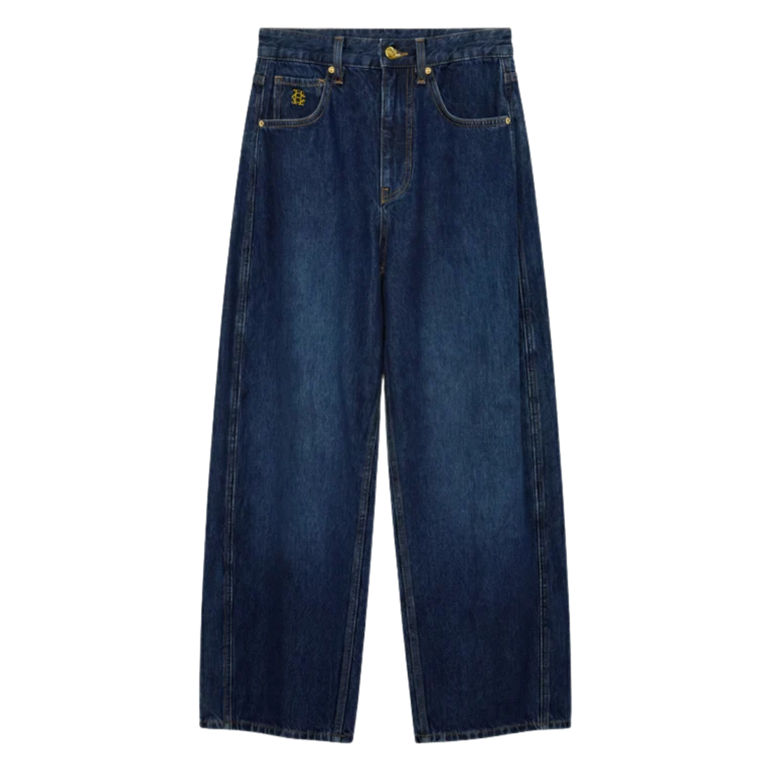 Barrel Leg Jean Dark Wash