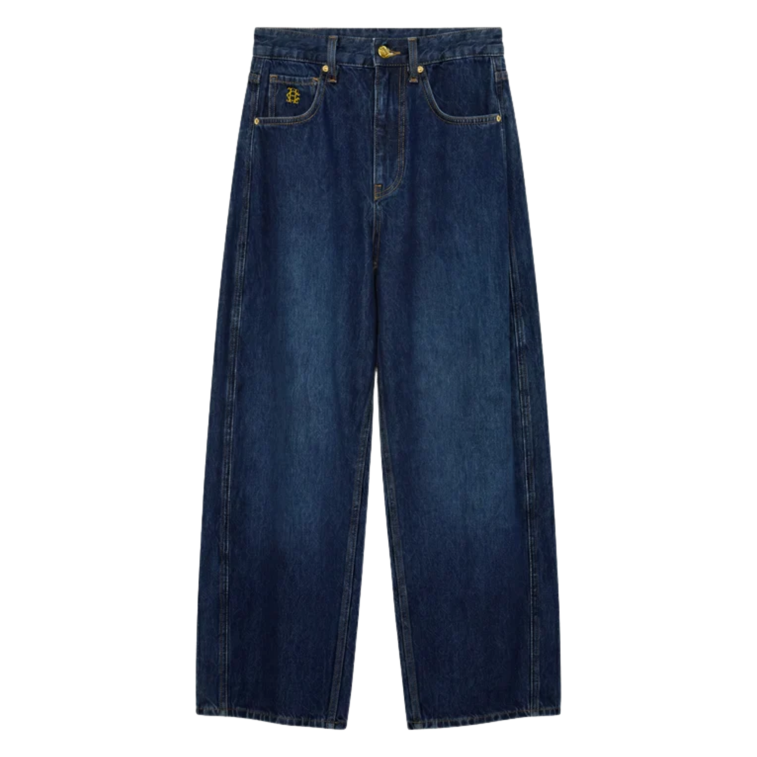 Barrel Leg Jean Dark Wash