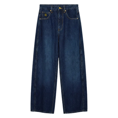 Barrel Leg Jean Dark Wash