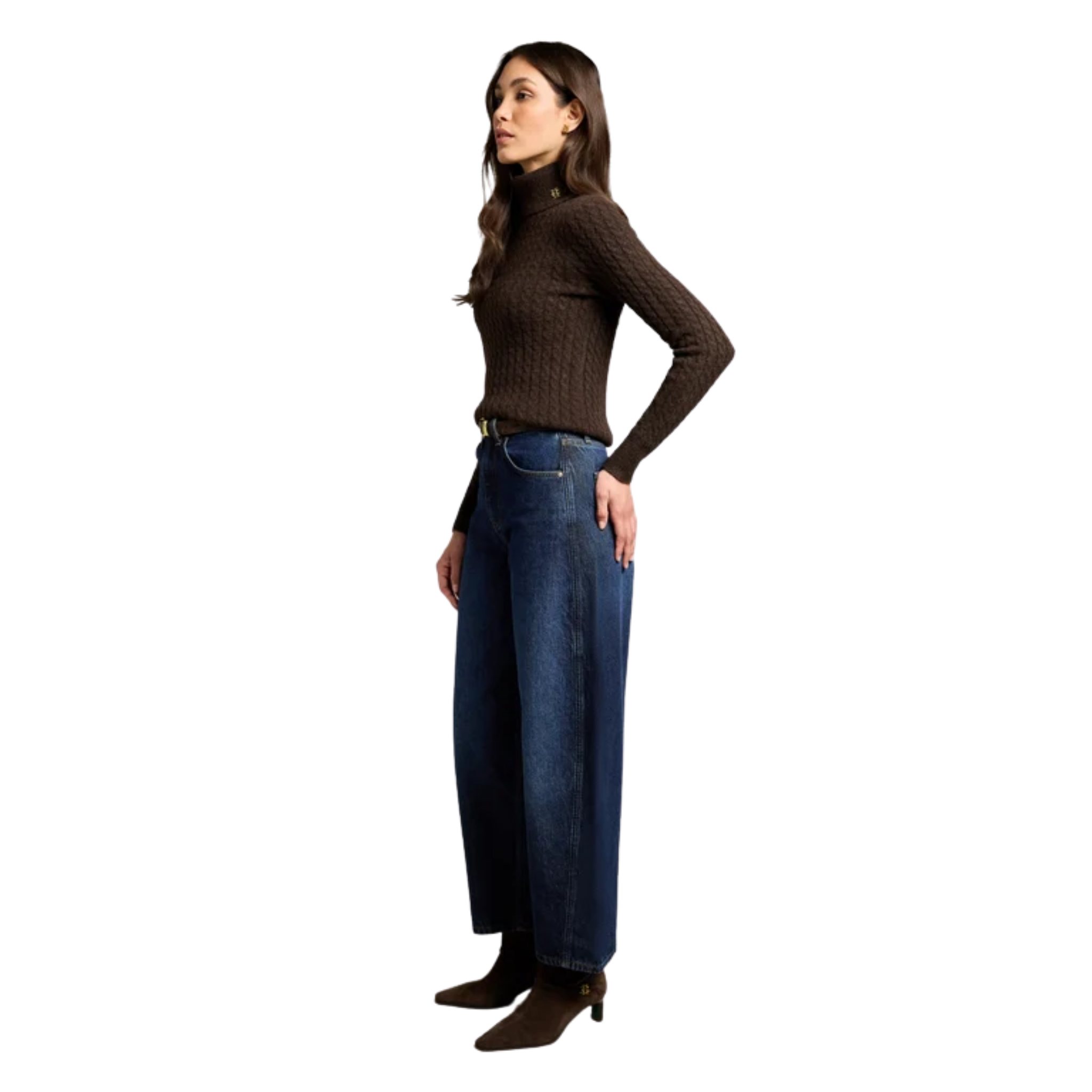 Barrel Leg Jean Dark Wash