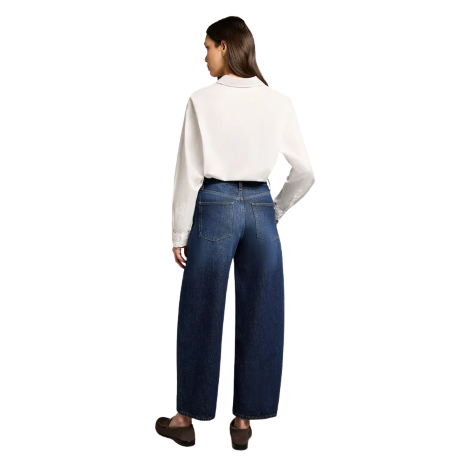 Barrel Leg Jean Dark Wash