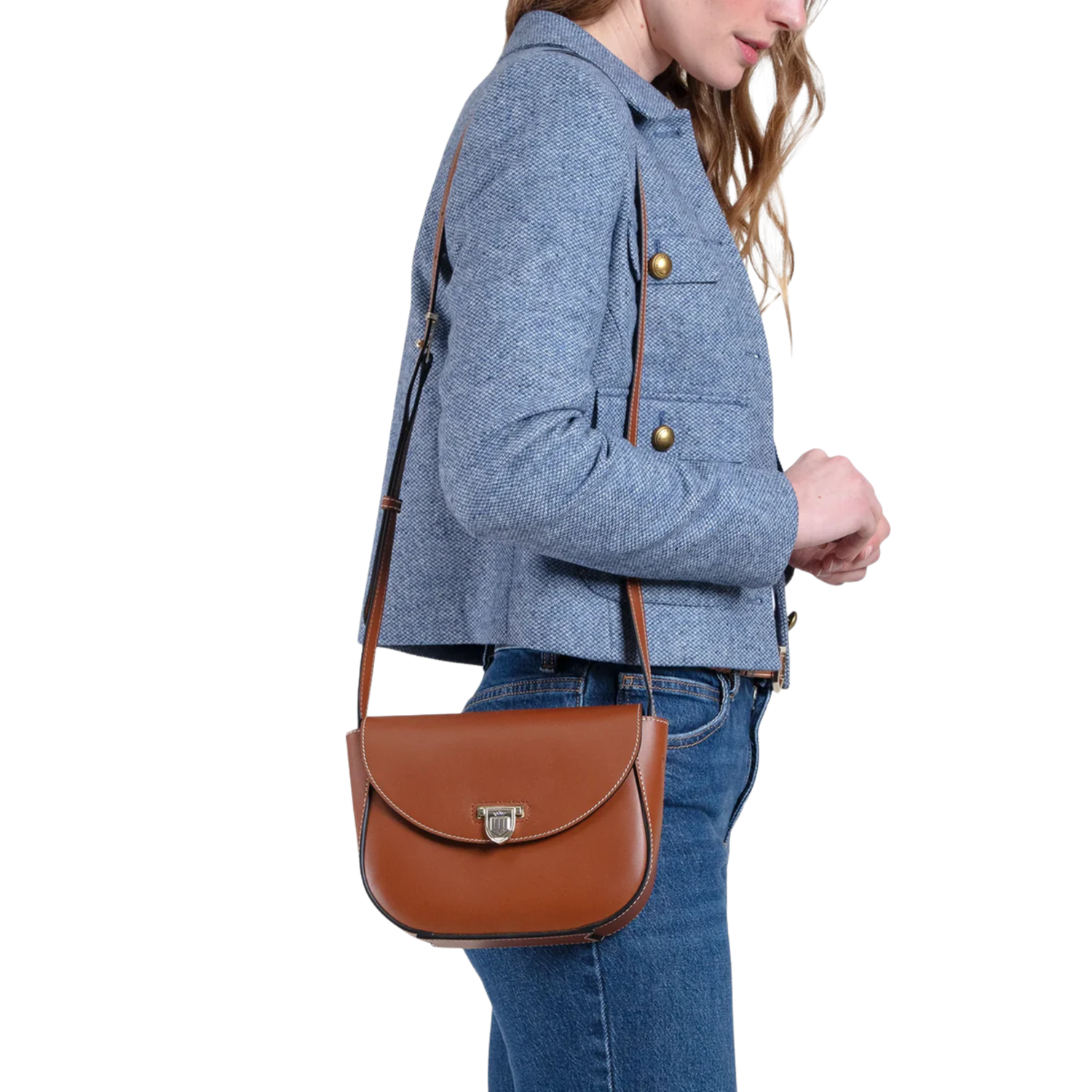 Blenheim Saddle Bag Tan Leather