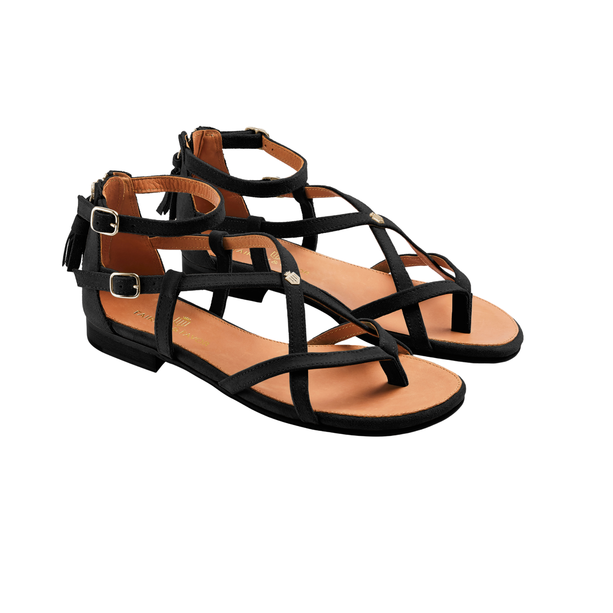 Brancaster Sandal Black Suede
