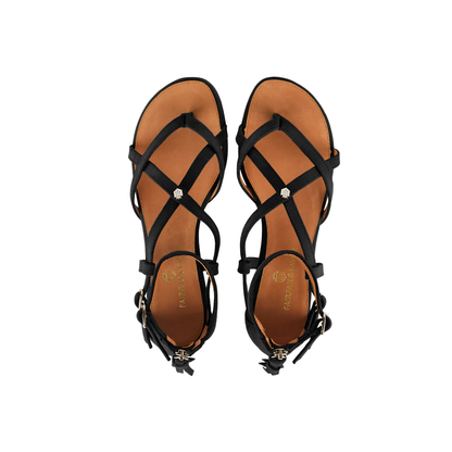 Brancaster Sandal Black Suede