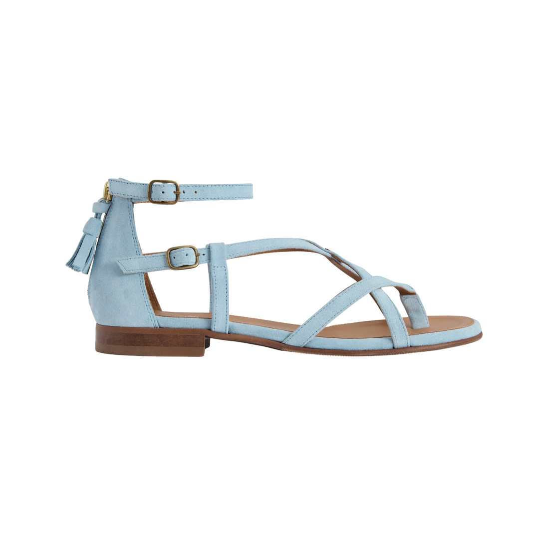 Brancaster Sandal Sky Blue Suede