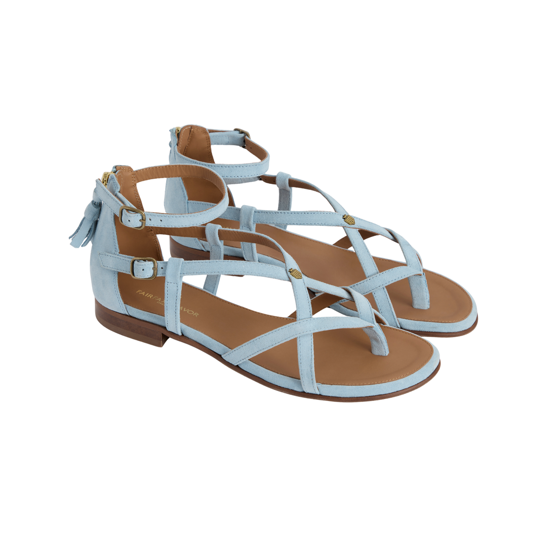 Brancaster Sandal Sky Blue Suede