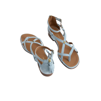 Brancaster Sandal Sky Blue Suede