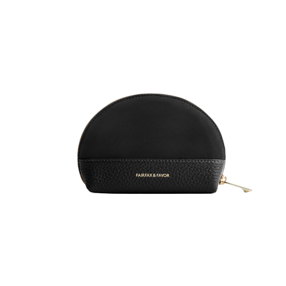 Chiltern Coin Purse Black Suede
