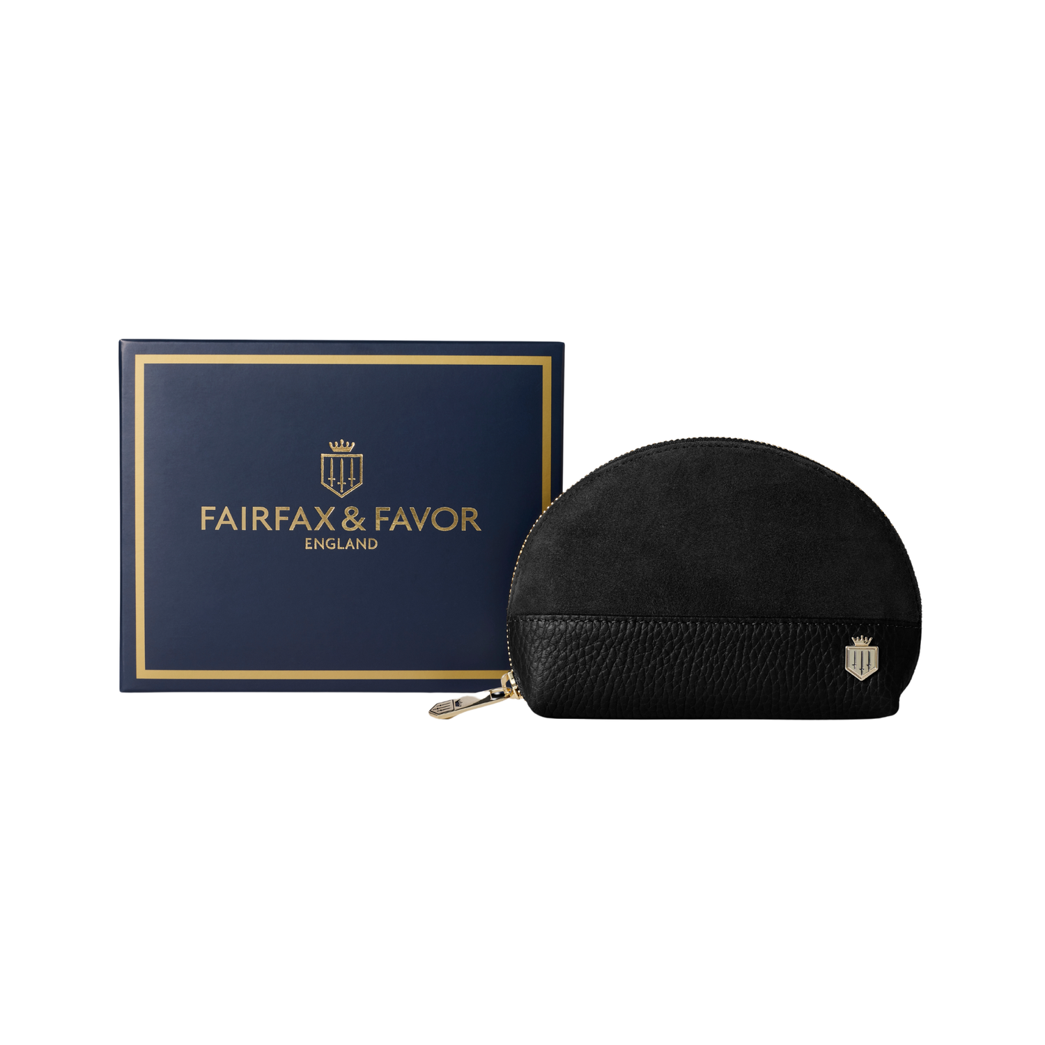 Chiltern Coin Purse Black Suede