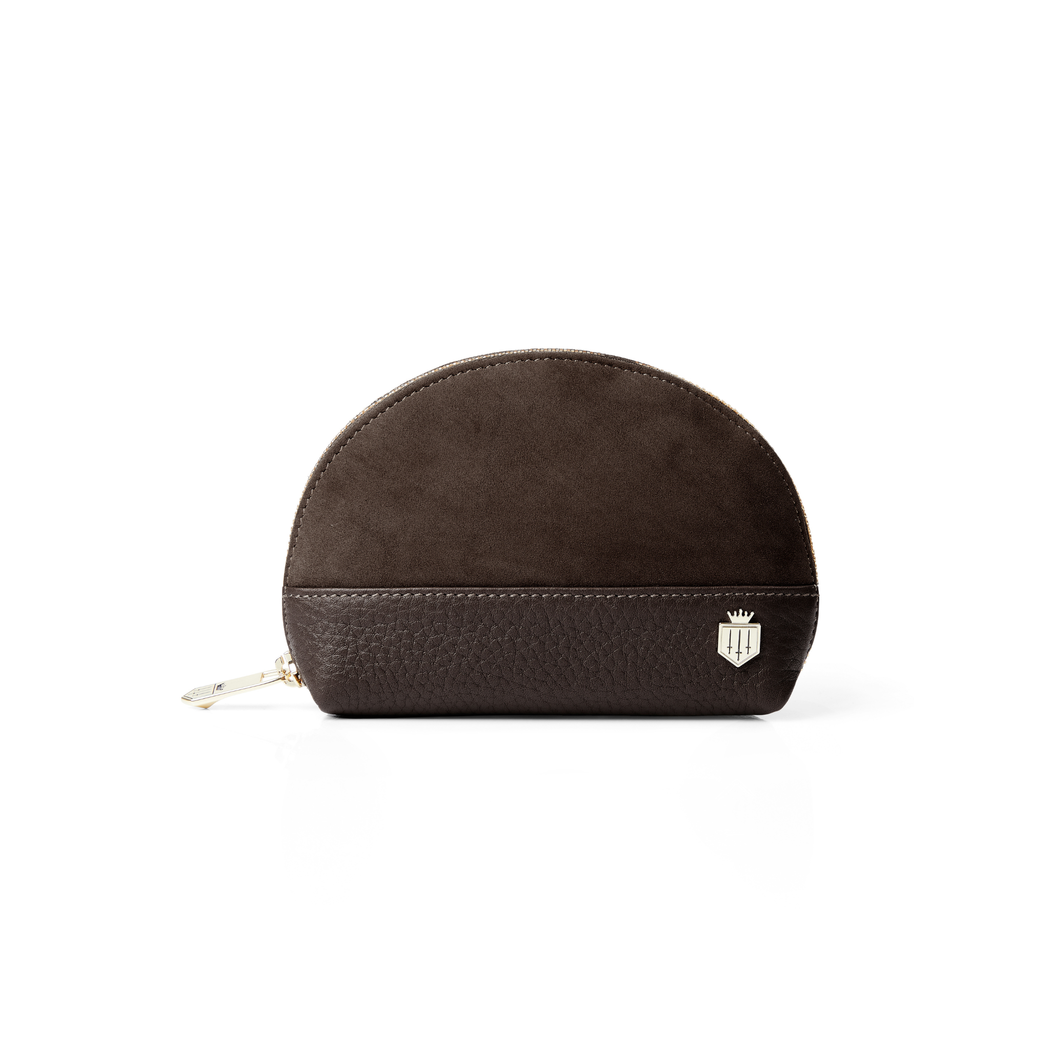 Chiltern Coin Purse Chocolate Suede