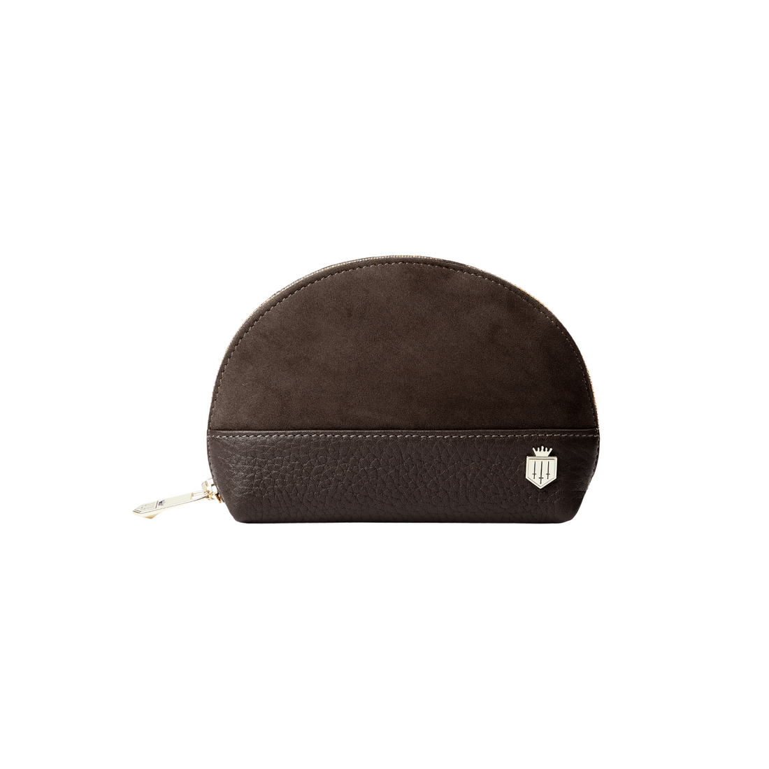 Chiltern Coin Purse Chocolate Suede