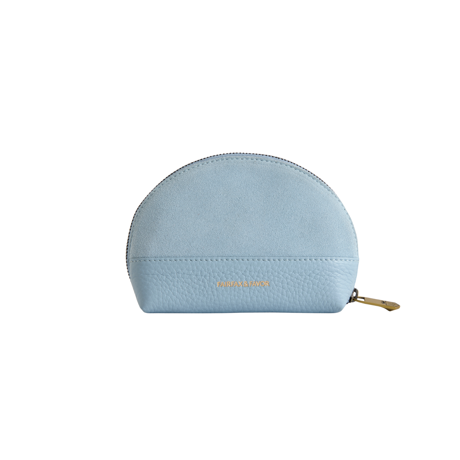 Chiltern Coin Purse Sky Blue Suede