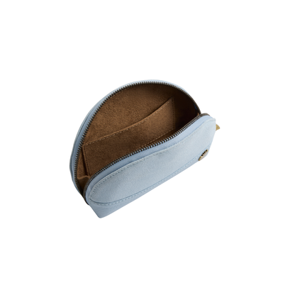 Chiltern Coin Purse Sky Blue Suede