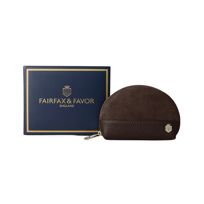 Chiltern Coin Purse Chocolate Suede
