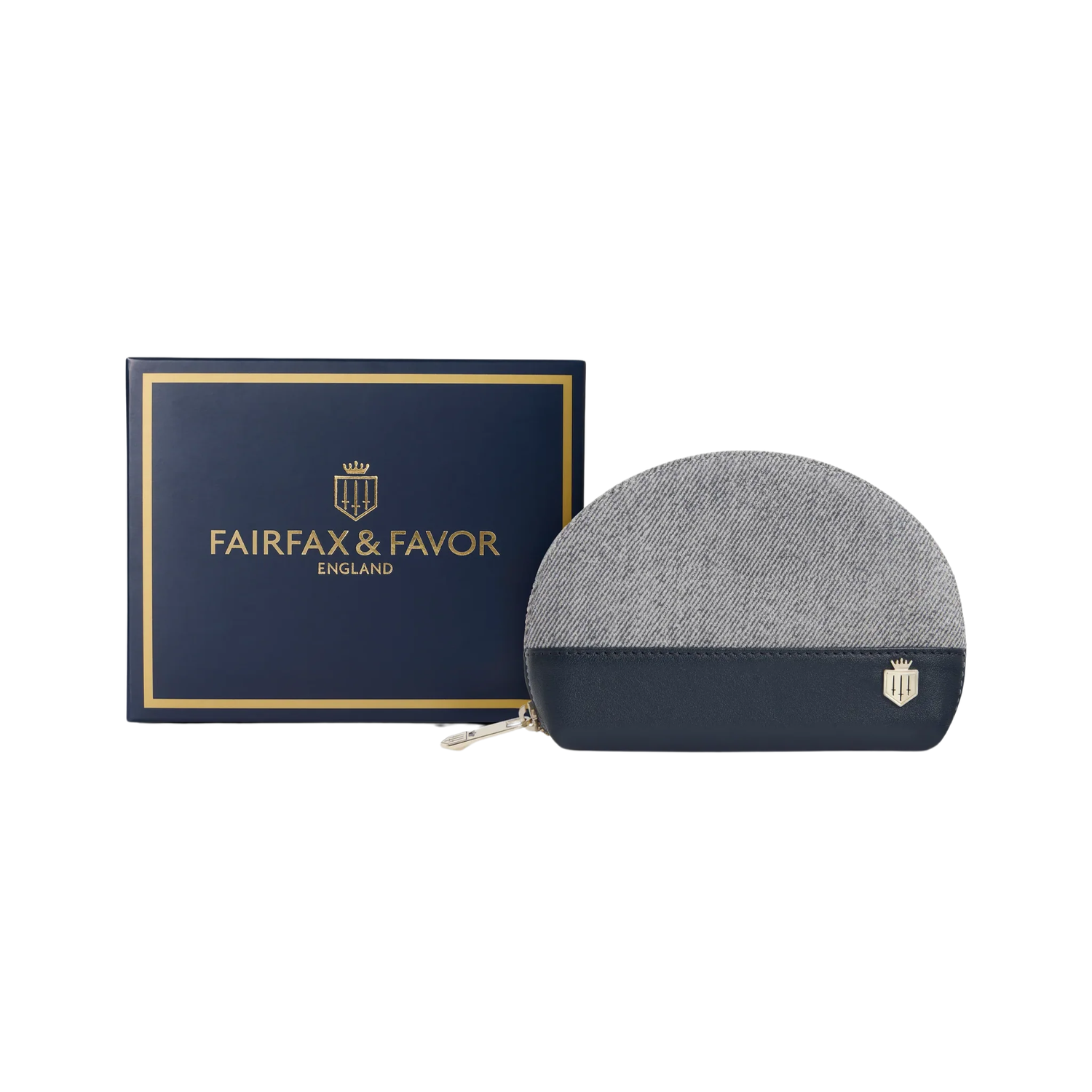 Chiltern Coin Purse Denim Suede