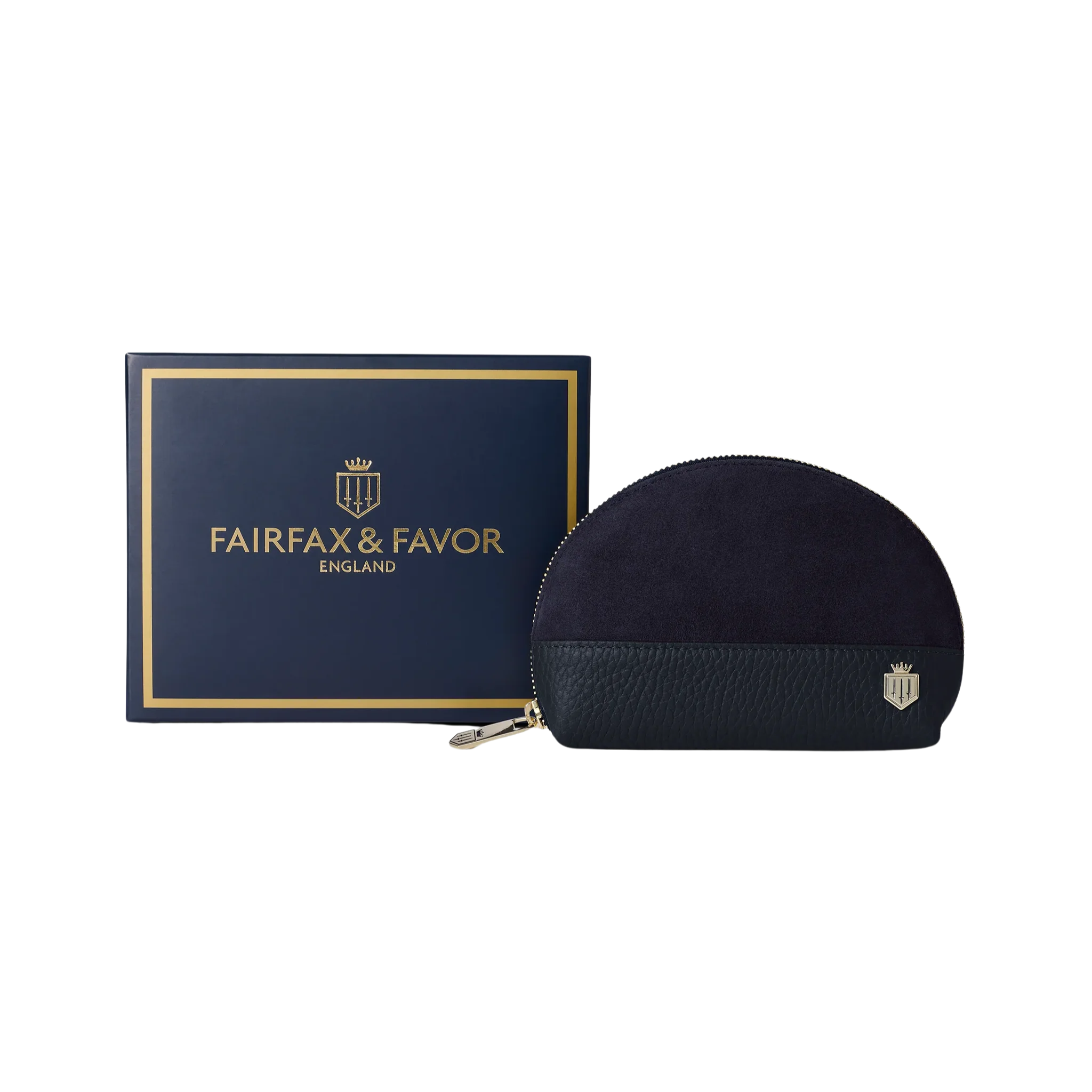 Chiltern Coin Purse Navy Suede