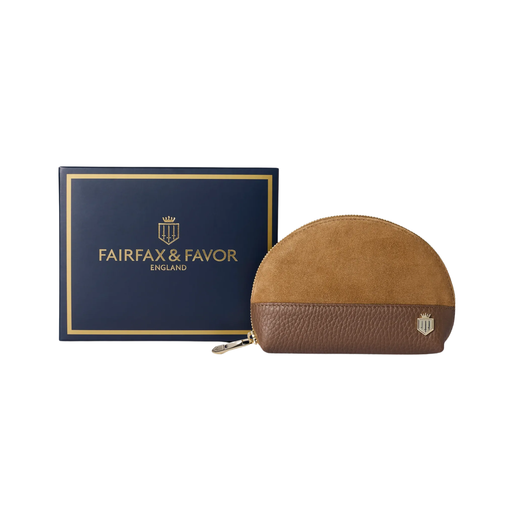 Chiltern Coin Purse Tan Suede