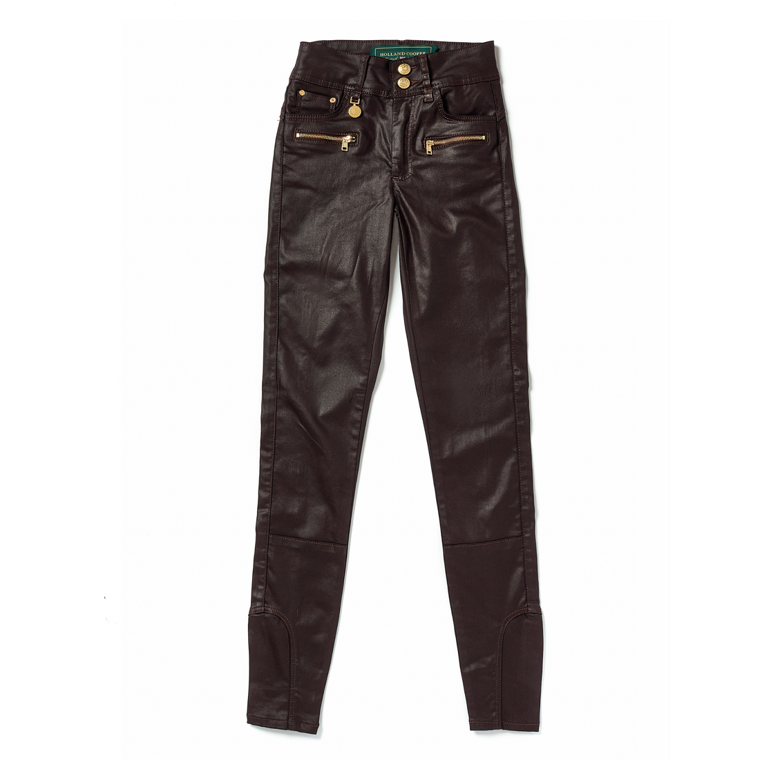 Coated Jodhpur Jean Chocolate