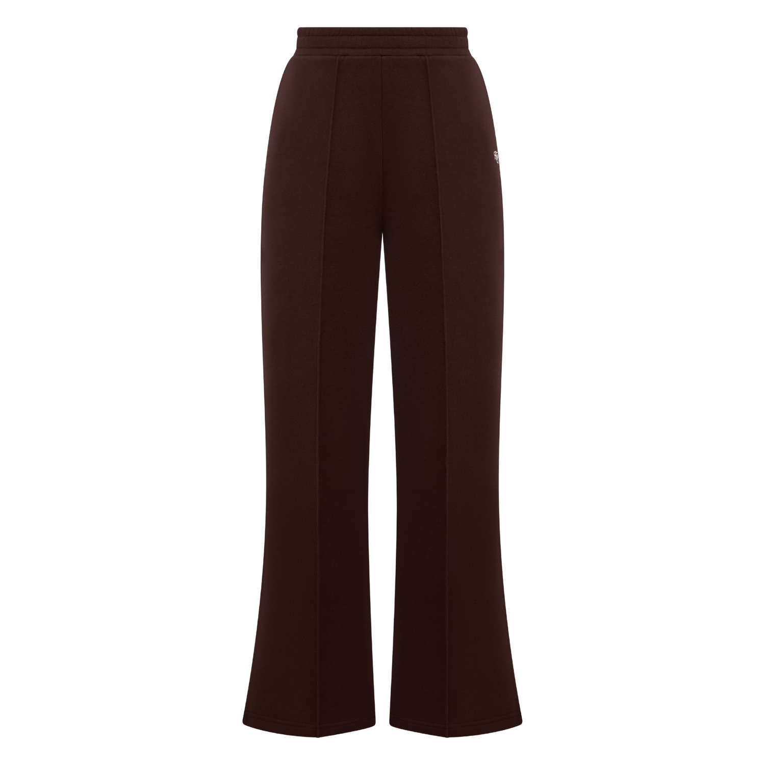 Collegiate Wide Leg Jogger Walnut