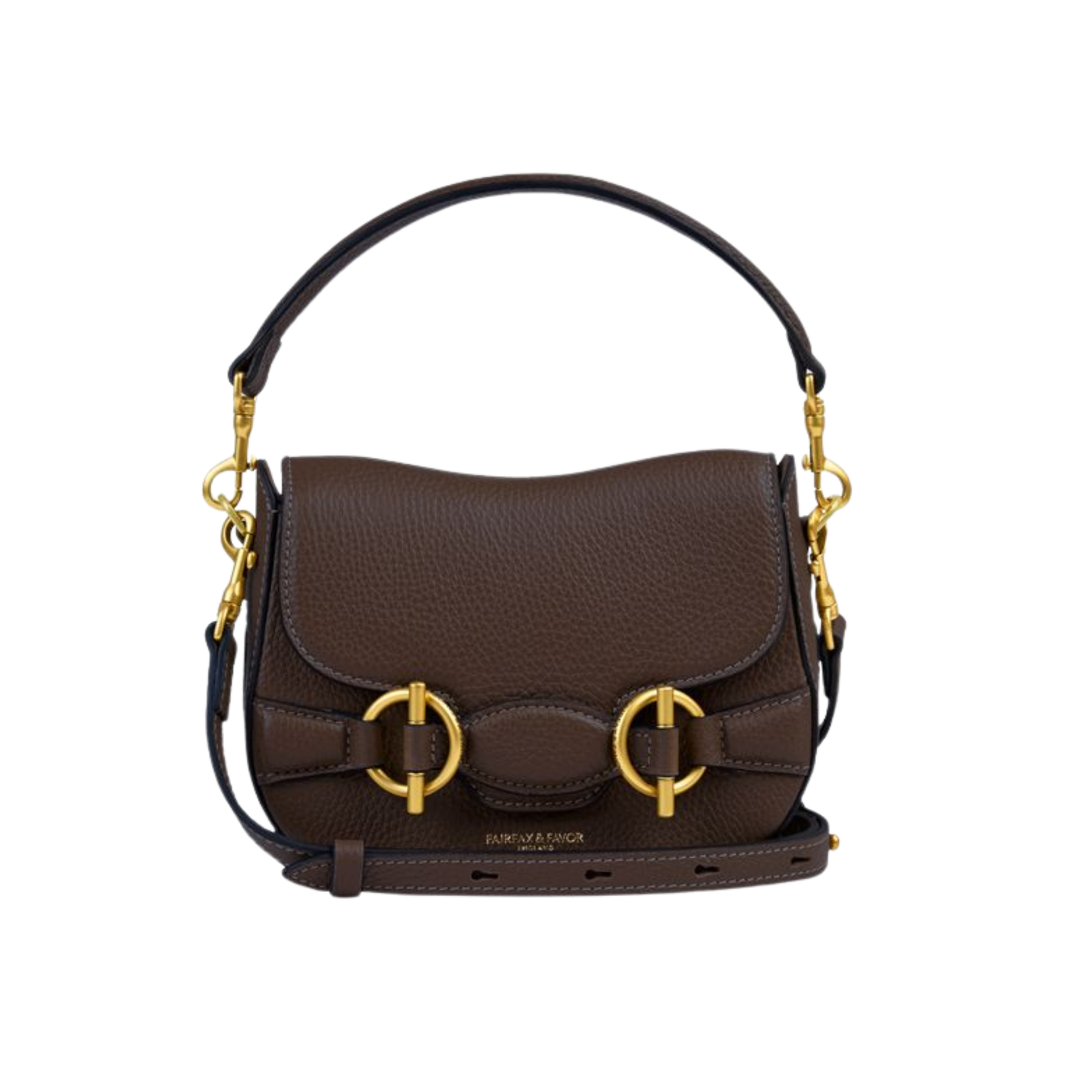 Connie Top Handle Mahogany Leather