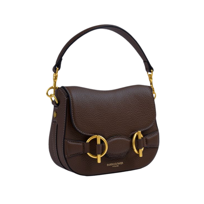 Connie Top Handle Mahogany Leather
