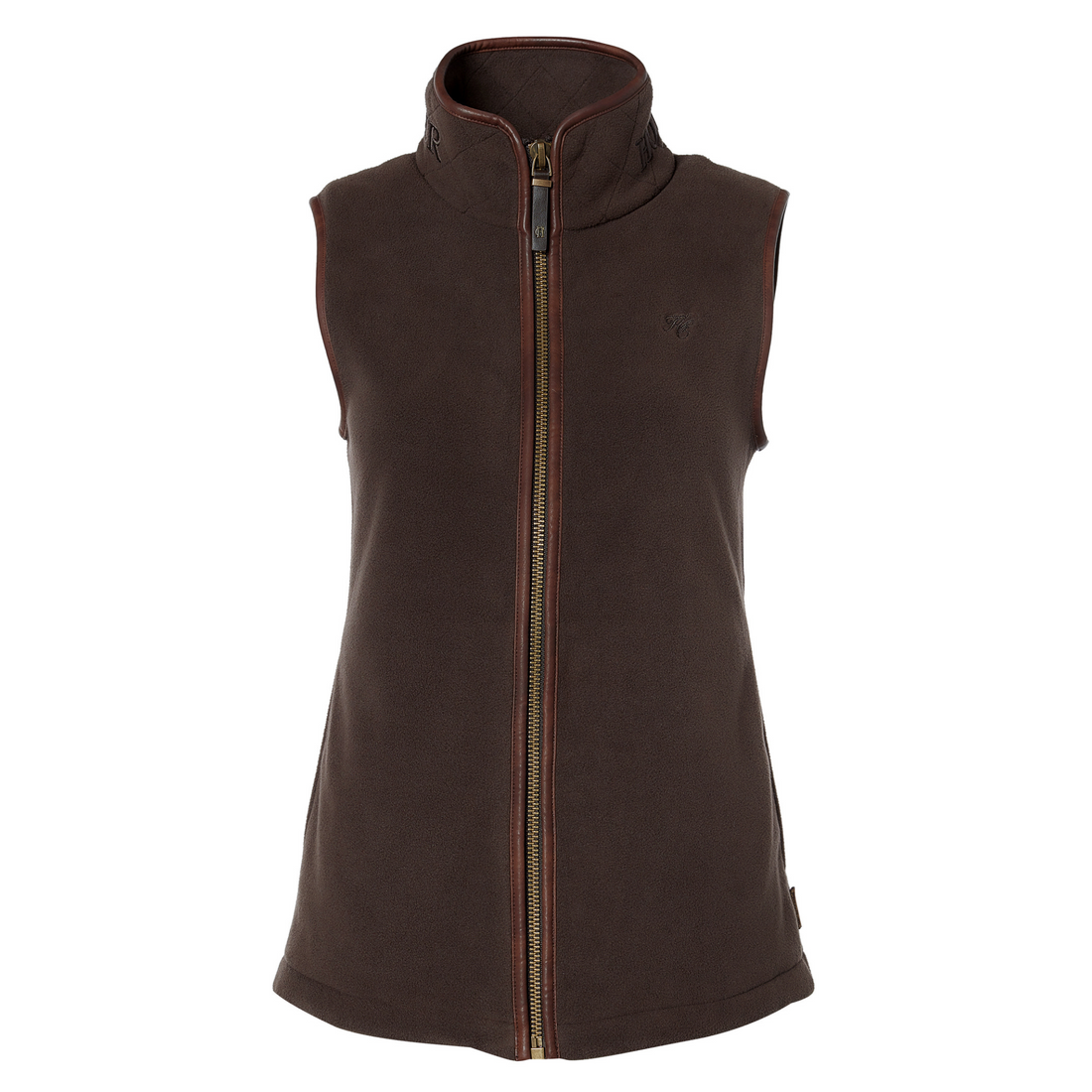 Country Fleece Gilet Chocolate