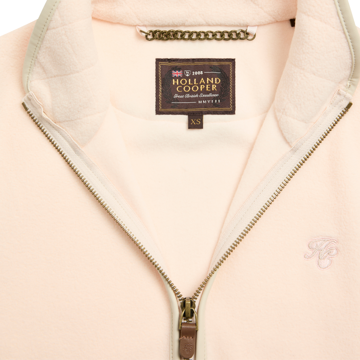 Country Fleece Gilet Palest Pink