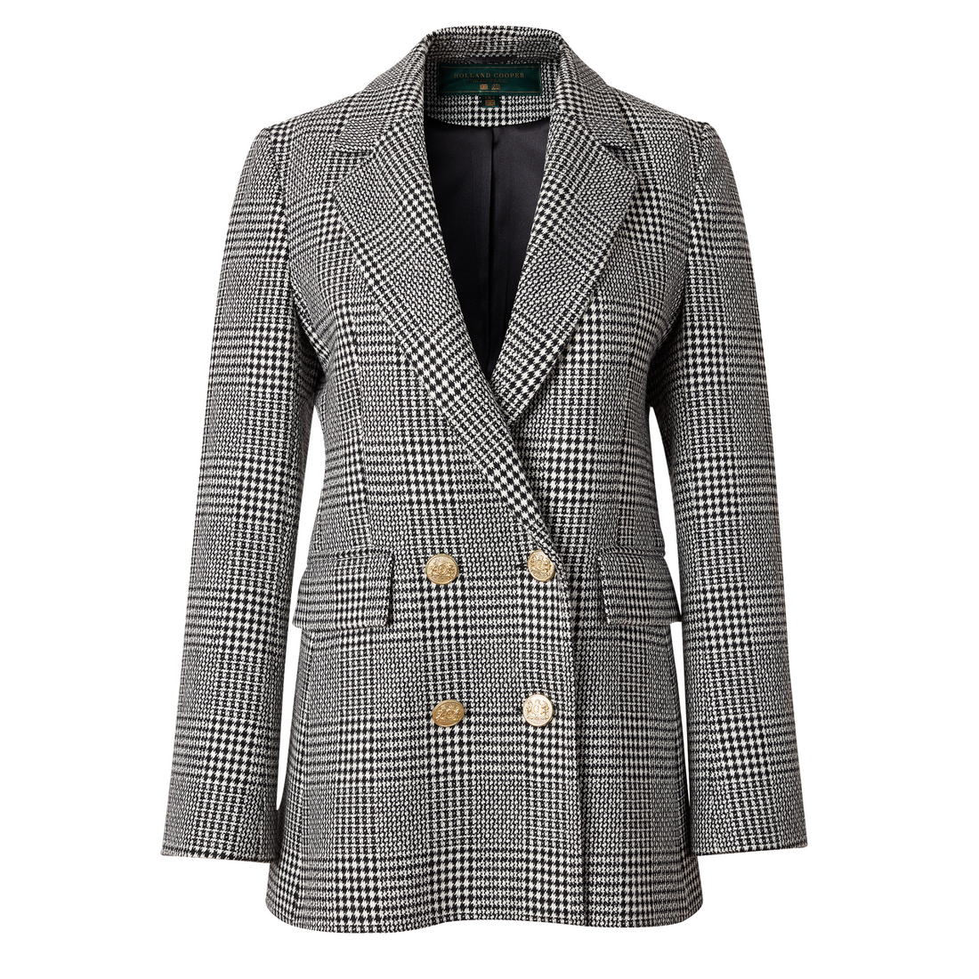 Double Breasted Blazer Prince Of Wales Mono