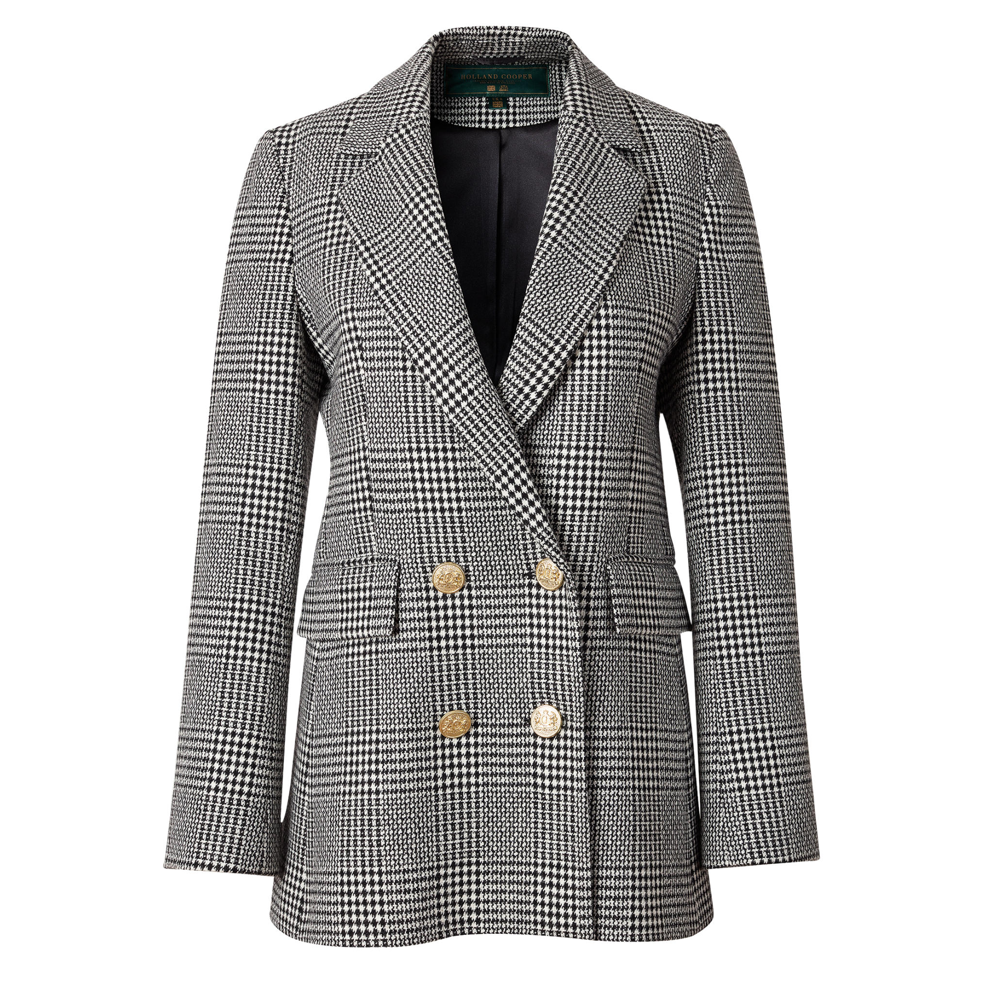 Double Breasted Blazer Prince Of Wales Mono