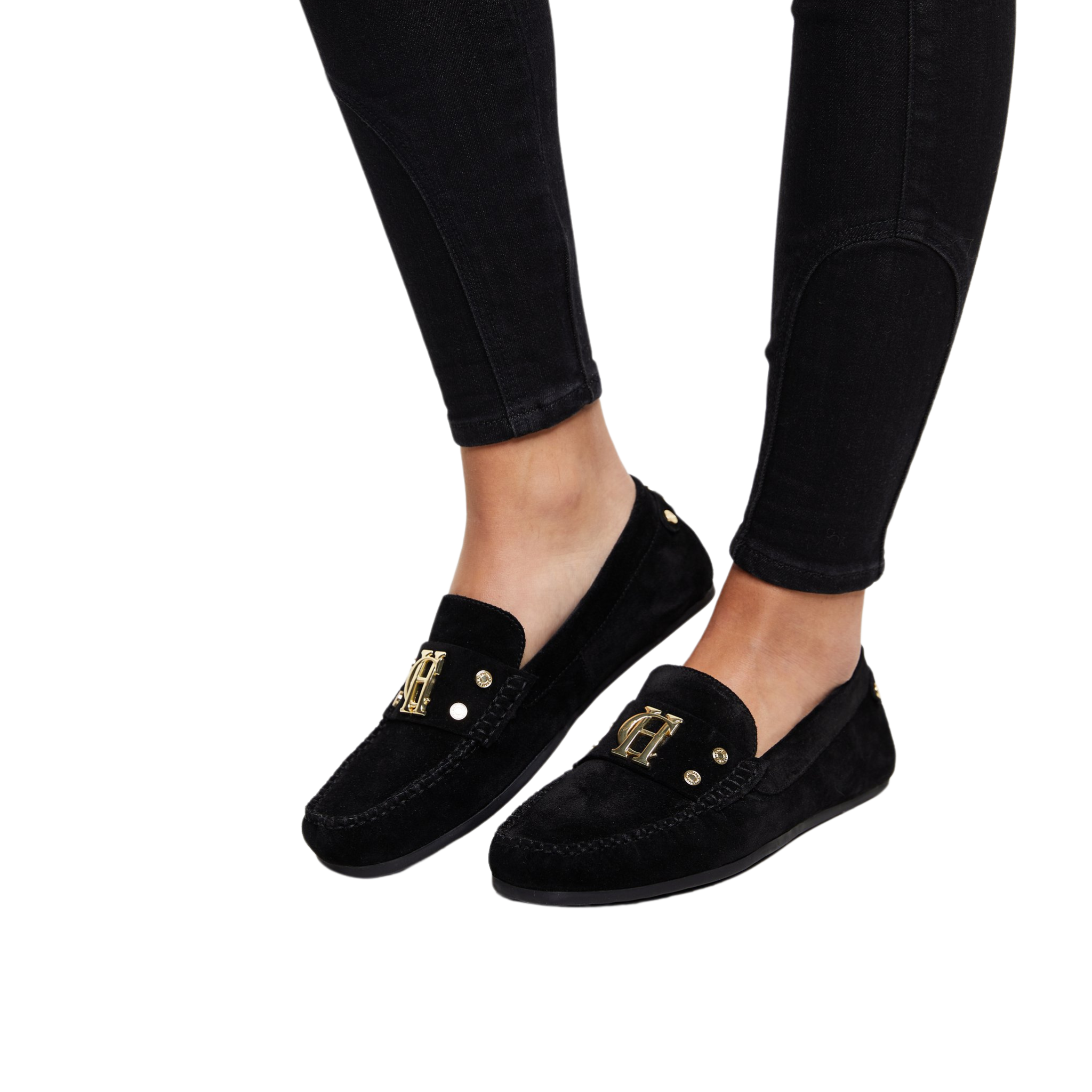 The Driving Loafer Black Suede