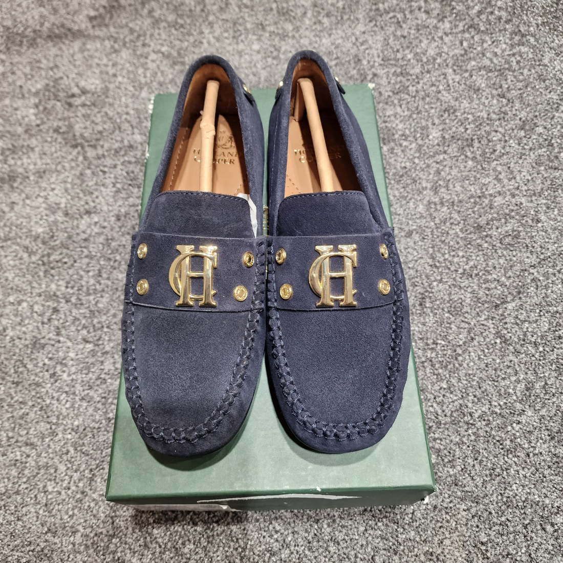 Seconds 002 Driving Loafer Navy Suede Size 4