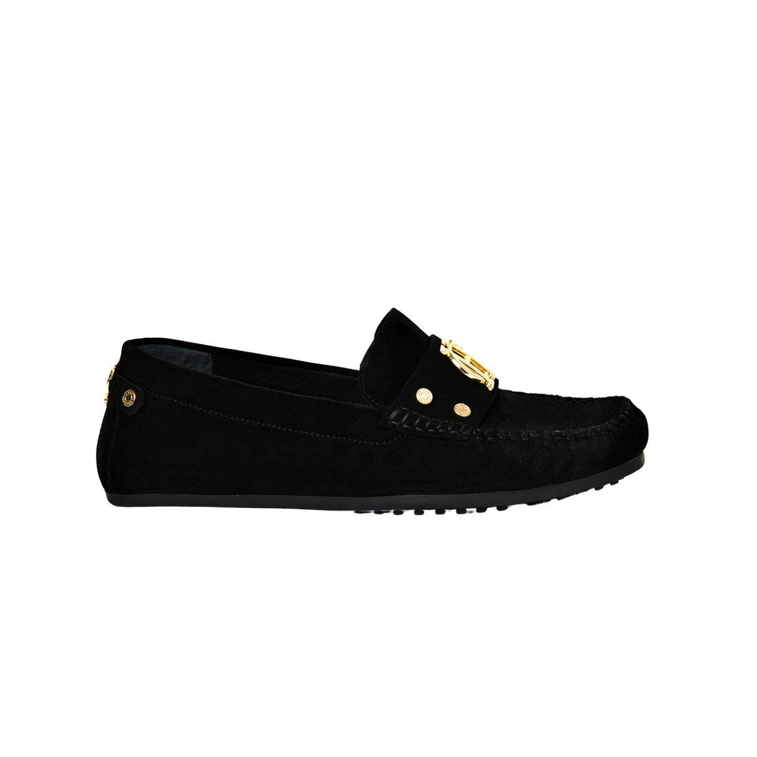 The Driving Loafer Black Suede