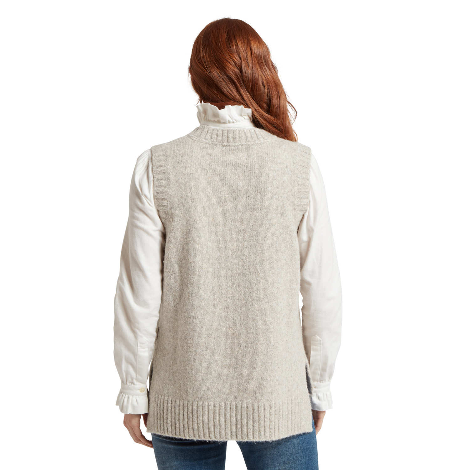 Evie Sleeveless Jumper Cobblestone