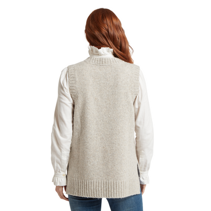 Evie Sleeveless Jumper Cobblestone
